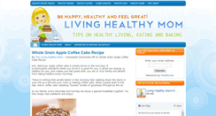 Desktop Screenshot of livinghealthymom.com