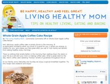 Tablet Screenshot of livinghealthymom.com